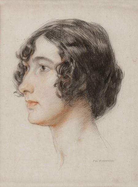 François-Maurice ROGANEAU (1883-1973)

Portrait de femme de trois-quarts
Dessin aux trois crayons.
Signé en bas à droite.
24 x 18 cm