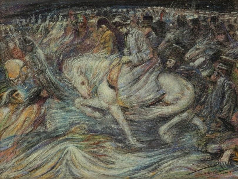 Henri de GROUX (1866-1930)

Napoléon à cheval
Pastel.
Signé en bas à droite.
47 x 62 cm
