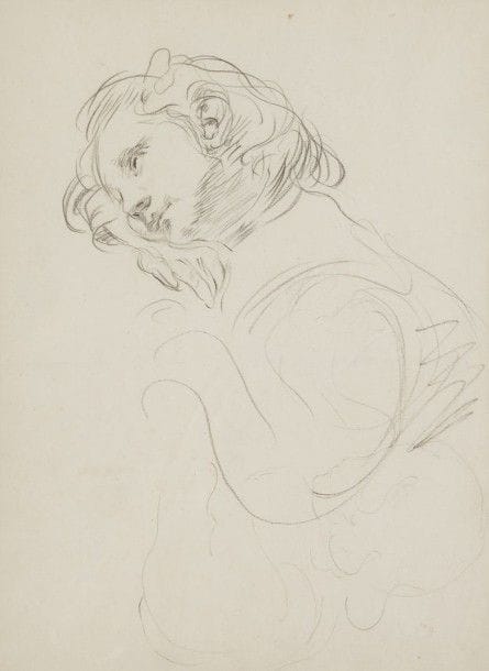 François-Joseph GUIGUET (1860-1937)

Femme accoudée
Dessin à la mine de plomb.
Étiquette de la succession au dos.
30,5 x 22,5 cm