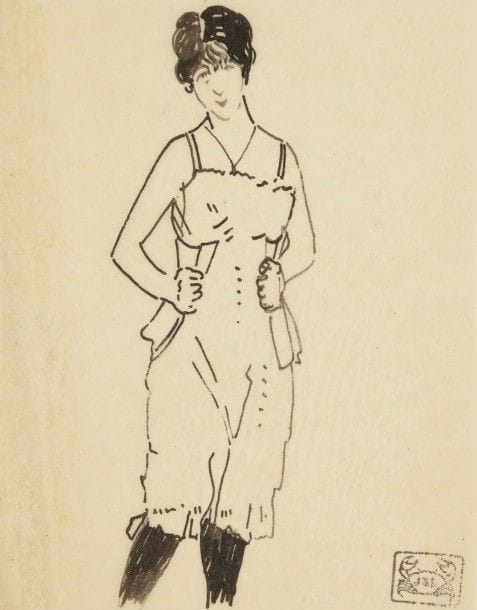 Jean-Emile LABOUREUR (1877-1943)

Le Corset, 1907; Une puce, 1913; La Baigneuse et la conque, 1935
3 dessins à la plume et à l'encre ou à la mine de plomb, le 1er sur calque, les deux autres sur vélin mince.
Le 1er et le dernier revêtus du timbre au crabe.
16,8 x 13,7 cm; 15,5 x 12 cm et 20,5 x 16,5 cm

Provenance:
Succession de Sylvain Laboureur, fils de l'artiste.

Commentaire:
Dessins préparatoires à des gravures (le 1er pour la dernière pl. de Toilettes, suite de gravures sur bois, Laboureur 636).