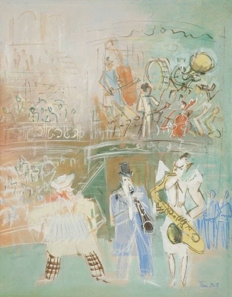 Jean DUFY (1888-1964)

Au cirque
Gouache.
Signée en bas à droite.
60,5 x 47 cm