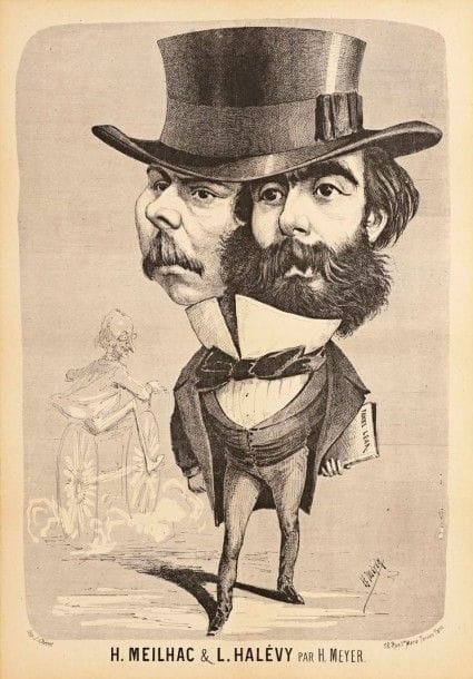 H. Meyer (actif au XIXe s.) (d'après)

H. Meilhac et L. Halévy par H. Meyer. Vers 1870. Gillotage. 393 x 600. Très belle épreuve sur vélin, entoilée. Toutes marges