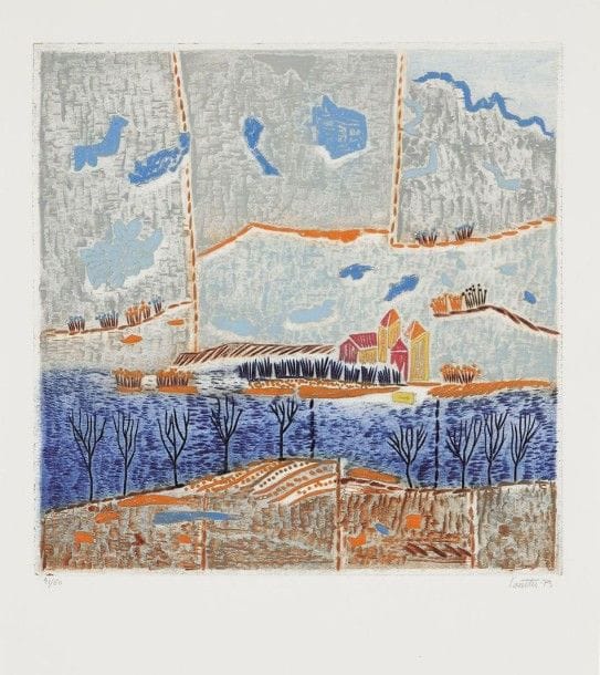 Louttre B. (Marc-Antoine Bissière, dit) (1926-2012)

La Grande tête; La Vache rit; Ah ! les beaux jours; Le Rideau du ciel; Il a quitté le Luxembourg; Midi, roi des étés, etc. 1970-1990. Gravure au carborundum. Formats divers. Impression en couleurs. Très belles épreuves sur vélin fort, numérotées et signées au crayon. Toutes marges. Ens. 13 p