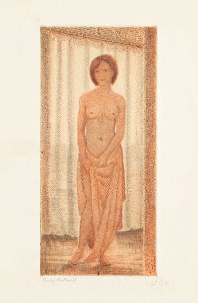 Pierre DUBREUIL (1891-1970)

Nu dans la pénombre. 1964. Burin. 136 x 295. Impression en couleurs. Très belle épreuve sur vergé ancien, signée et numérotée au crayon. Traces de plis dans l'angle inférieur droit. Toutes marges. Tirage à 50 épreuves