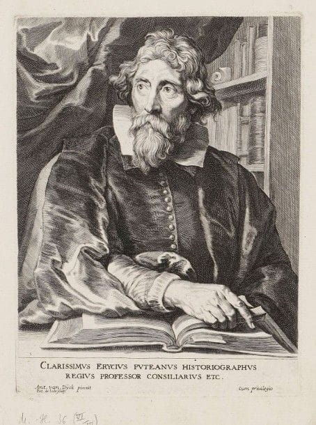 Antoine van Dyck (1599-1641) (d'après)

Erycius Puteanus; Henri van Balen; Corneille van der Geest. Gravé par P. de Jode et P. Pontius. Mauquoy-Hendrickx 36, 42 et 48. Très belles épreuves de l'état définitif. Rousseurs claires et menues salissures dans les bonnes marges. Traces de colle dans les angles à une planche. Filigrane: grappe, et paraphe de Naudet (Lugt 1937) avec la date «1770» à la dernière. Ens. 3 p
