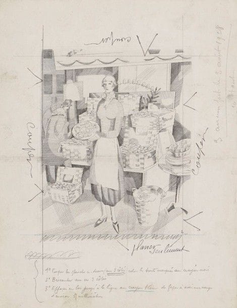 Jean-Emile LABOUREUR (1877-1943)

L'Écaillère. 1927-1928. Dessin préparatoire à la gravure. Crayon sur calque chamois, [175 x 220], monogrammé en bas à gauche. Manque marginal dans l'angle inférieur gauche, déchirures consolidées en tête et en bas à gauche. Joint: même sujet. Burin. 199 x 160. Laboureur 357. Intéressante épreuve d'atelier sur vélin, du 3e état (sur 5), avant réduction du cuivre, abondamment annotée au crayon et à l'encre d'instructions relatives à l'état suivant. Empoussiérage, plis, taches et trous d'épingles. Ex-coll. H.-M. Petiet. Ens. 2 p
