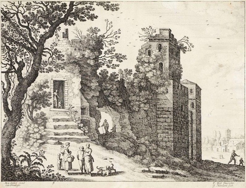 Guilliam ou Willem van Nieuwelandt ou Nieulandt (1584-1635)

Paysages italiens. Gravé d'après P. Bril. Chaque env. 318 x 240. Bonnes épreuves rognées sur le coup de planche ou à l'intérieur de celui-ci, une avec inscription à la plume et à l'encre dans la tablette. Rousseurs, taches et accidents divers. Ens. 10 p