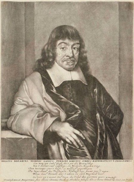 Pieter Schenk (1660-1718)

Portrait de René Descartes, seigneur du Perron. Manière noire d'après Frans Hals. À vue: 207 x 285. Belle épreuve. Petite rousseur dans la tablette. Filets de marges. Cadre