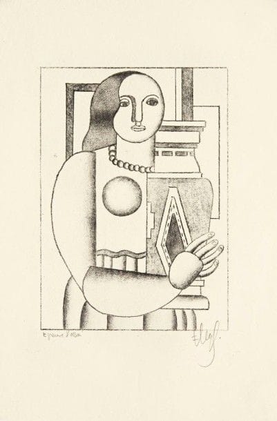 Fernand Leger

Femme tenant un vase. Autographie. 242 x 173. Saphire 13. Parfaite épreuve sur chine volant, annotée au crayon « épreuve d?essai » et signée. Toutes marges. Tirage définitif à 52 épreuves pour les exemplaires de luxe de l?ouvrage de Tériade sur l?artiste. Cahiers d?Art éd