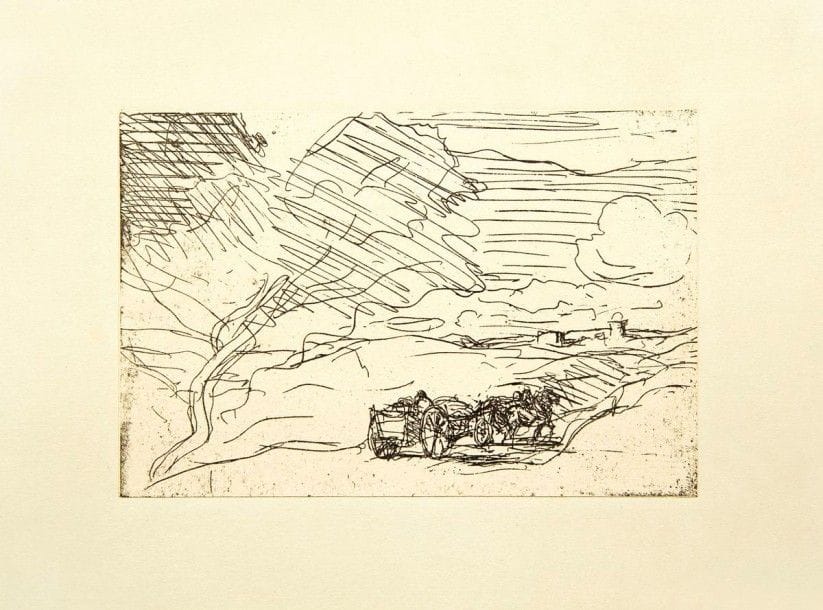 Jean-Baptiste Camille COROT

Le Chariot allant à la ville. 1860. Cliché-verre. 101 x 151. Delteil 83. Très belle épreuve collée sur vélin portant une teinte de fond imprimée en lithographie. Tirage à 30 épreuves pour les exemplaires de tête de louvrage de A. Robaut, Luvre de Corot. (Ce sujet ne figure pas dans les retirages de Bouasse-Lebel et de Le Garrec)