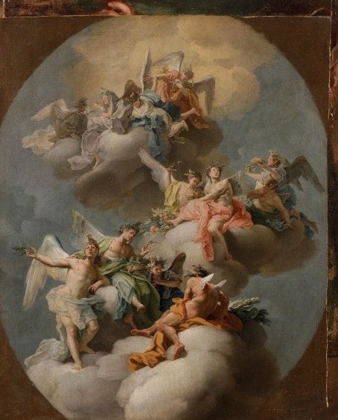 Filippo FALCIATORE

L'allégorie des saisons avec les signes du zodiaque
Toile
78,5 x 63,5 cm
Restaurations
Sans cadre

Nous remercions Monsieur Nicola Spinosa d'avoir confirmé, sur photo, l'attribution de notre tableau à Filippo Falciatore et de le situer vers 1750.
Vers 1750, Falciatore réalise cinq panneaux décoratifs, conservés dans le musée de la Villa La Floridiana à Naples, desquels nous pouvons rapprocher notre étude. Nous retrouvons dans Persée libérant Andromède, Persée combattant le monstre marin, Léda et le cygne, Séléné endormie et La naissance de Pégase le raffinement du motif et la finesse dans le dessin des fleurs, des armures et des casques (voir le catalogue de l'exposition Civiltà del ?700 a Napoli 1734-1799, Primo volume, Naples, 1979-1980, n°121, reproduits).

Elève de Domenico Antonio Vaccaro, Filippo Falciatore peint de nombreuses fresques pour les églises et les palais napolitains, notamment les Palais des Ducs de Monteleone et de Brunasso. Il se distingue de son maître par la clarté de son coloris et la finesse de son pinceau

