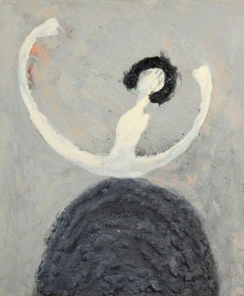 José Freixanes né en 1953MaremundoHuile sur toile Signée et titrée au dos56 x 45 cm 