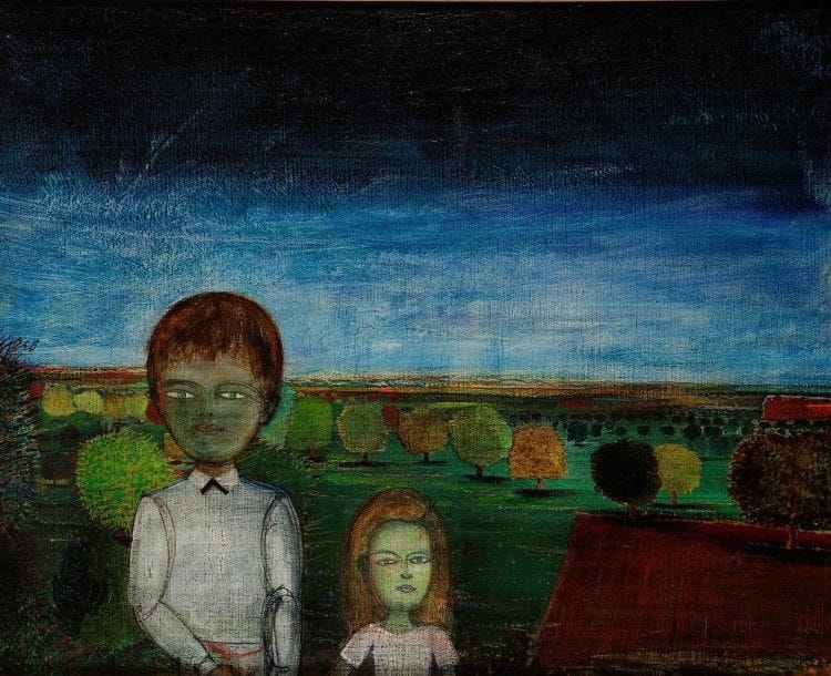 René BRÔ (1930-1986)

Les Enfants au haras, 1963
Huile sur toile.
Signée, datée et titrée au dos sur le châssis.
65 x 81 cm

Provenance:
Ancienne collection J. L., Paris.
