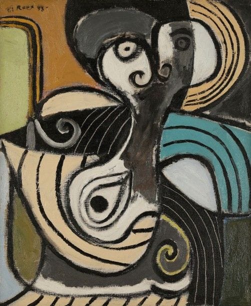 Gaston Louis ROUX (1904-1988)

Buste de femme au chapeau de paille, 1933
Huile sur toile.
Signée et datée en haut à gauche.
46 x 38 cm

Provenance:
- Galerie Simon, Paris.
- Galerie Louise Leiris, Paris, n°11878.
- Galerie Joan Gaspar, Barcelone, n°110.
