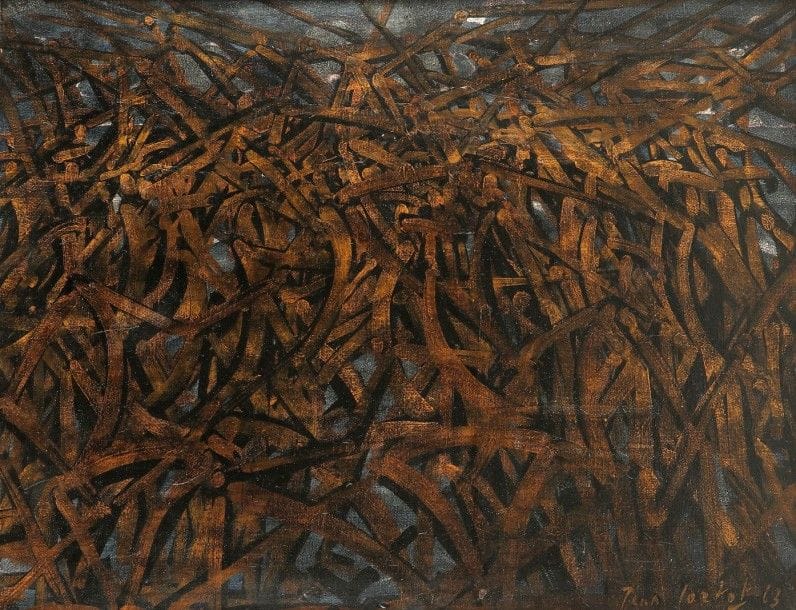 Jean CORTOT (né en 1925)

Combat, 1963
Huile sur toile.
Signée et datée en bas à droite.
Signée et datée au dos.
50 x 65 cm

Provenance:
Galerie Jacques Massol, Paris.
