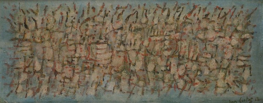 Jean CORTOT (né en 1925)

Paysage I, 1962
Huile sur toile.
Signée et datée en bas à droite.
Signée, datée et titrée au dos.
19 x 47 cm

Provenance:
Galerie Jacques Massol, Paris.
