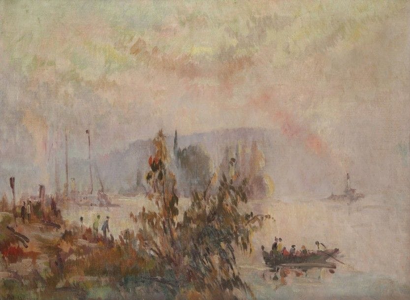 Robert-Antoine PINCHON (1886-1943)

Bord de Seine animé
Huile sur toile.
Signée en bas à gauche.
60 x 81 cm
