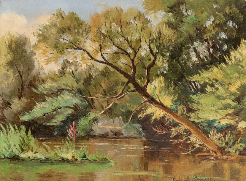 Paul-Émile PISSARRO (1884-1972)

Les Iles du Vey
Huile sur toile.
Signée en bas à droite.
Signée et titrée au dos.
(Accidents).
46 x 61 cm
