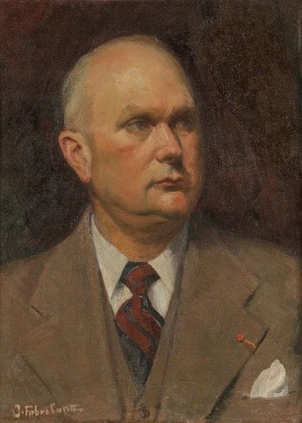 José FABRI-CANTI (1916-1994)

Portrait du maire de Bastia
Huile sur toile.
Signée en bas à gauche.
46 x 33 cm
