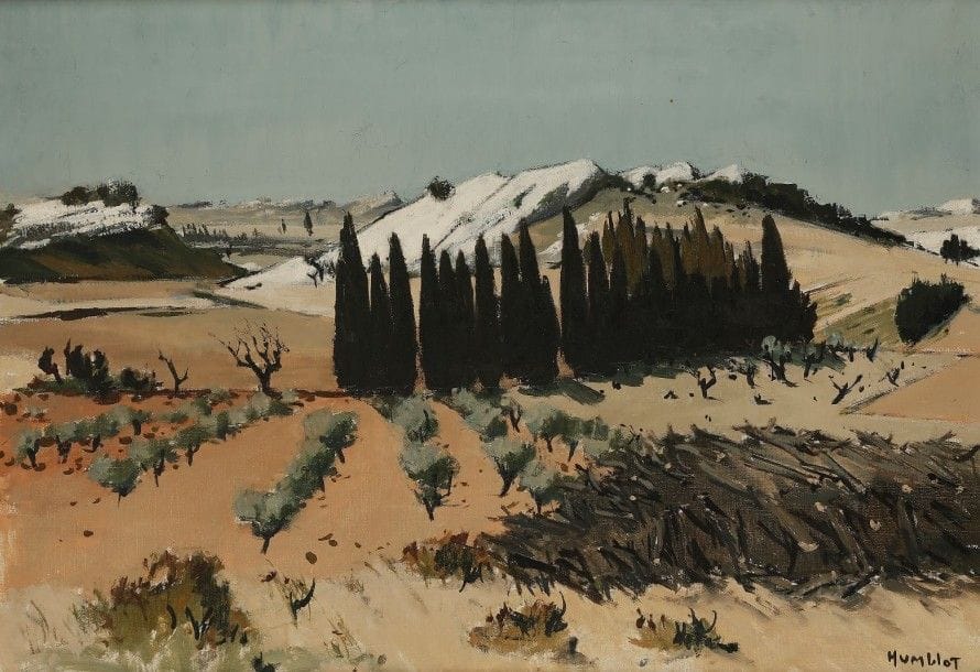 Robert HUMBLOT (1907-1962)

Paysage de Provence
Huile sur toile.
Signée en bas à droite.
50 x 73 cm
