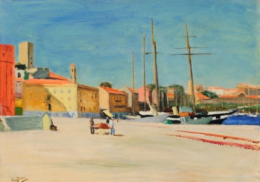 Henri HAYDEN [franco-polonais] (1883-1970)

Nice, le port, vers 1935-40
Huile sur carton.
Signée en bas à gauche.
46 x 65 cm
