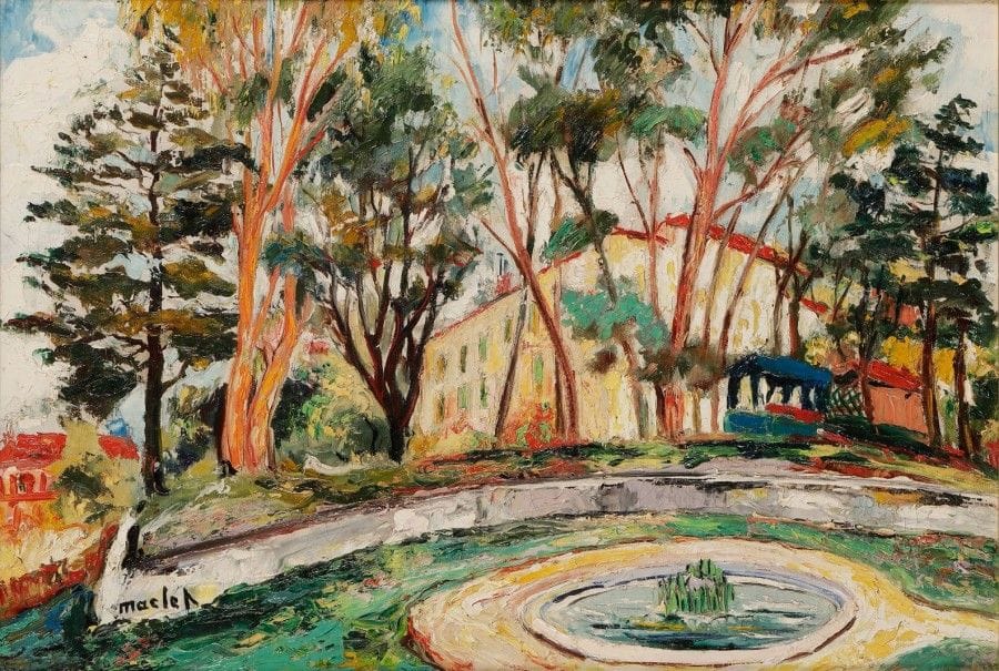 Elisée MACLET (1881-1962)

Château et fontaine
Huile sur toile.
Signée en bas à gauche.
38 x 55 cm
