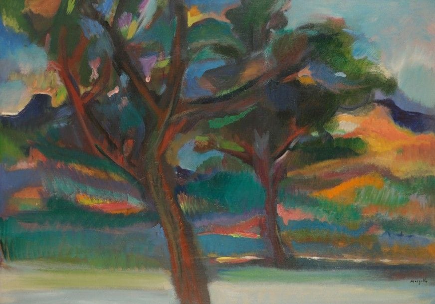 Jean MARZELLE (1916-2005)

Les Pins à Saint-Remy
Huile sur toile.
Signée en bas à droite.
Titrée au dos.
60 x 81 cm
