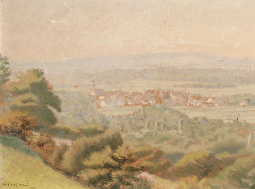 Charles LACOSTE (1870-1959)

Paysage au village, 1941
Huile sur carton.
Signée et datée en bas à gauche.
27 x 35 cm
