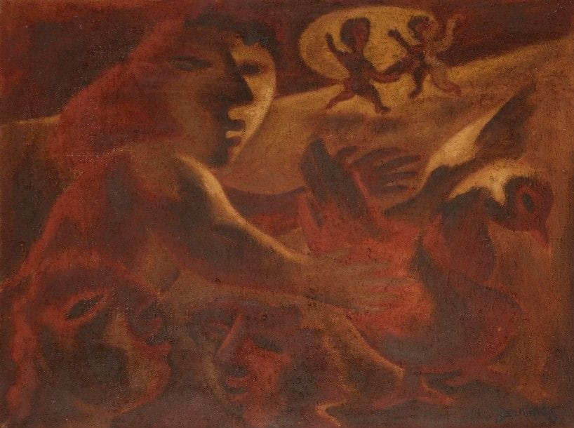 Darius Hecq Cauquil DARIUS (né en 1950)

Femme au cygne, 1974
Huile sur toile.
Signée en bas à droite.
97 x 130 cm