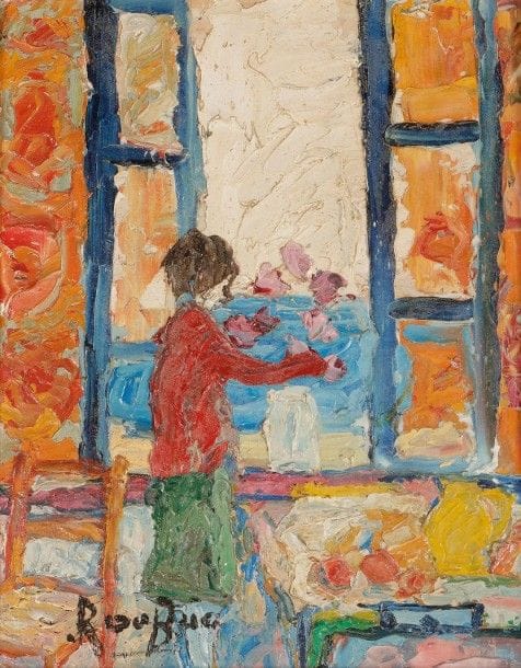 Roland DUBUC (1924-1998)

Femme à la fenêtre
Huile sur isorel.
Signée en bas à gauche
24 x 19 cm