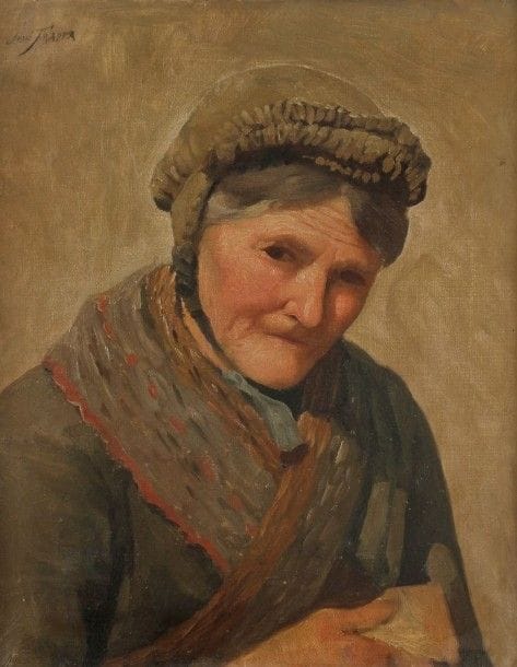 José FRAPPA (1854-1904)

Portrait de femme à la coiffe
Huile sur toile.
Signée en haut à gauche
46 x 38 cm