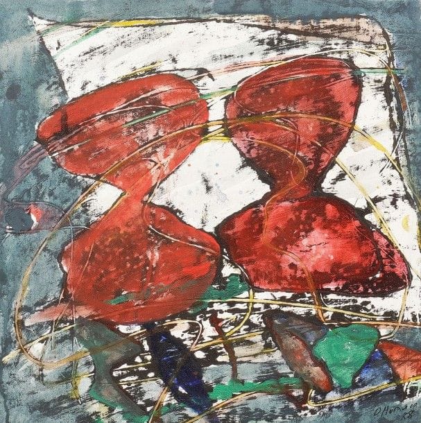 Daniel HUMAIR (né en 1968)

Quatre 8, 1988
Acrylique sur toile.
Signée et datée en bas à droite.
Signée, datée et titrée au dos.
40 x 40 cm