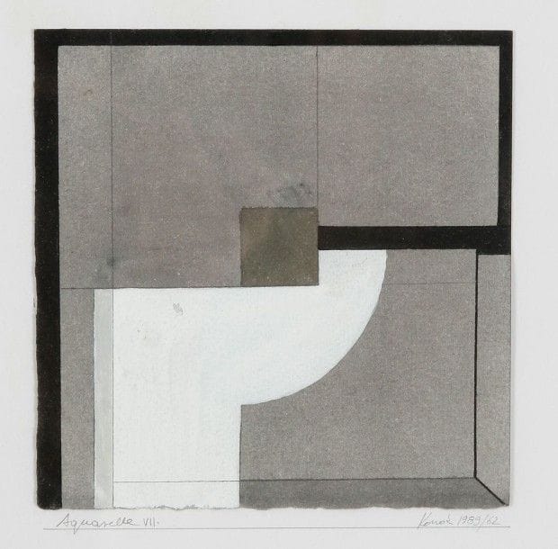 Tamas KONOK [hongroise] (née en 1930)

Aquarelle VII, 1989
Aquarelle.
Signée, datée et titrée en pied sur le montage.
13 x 13 cm
