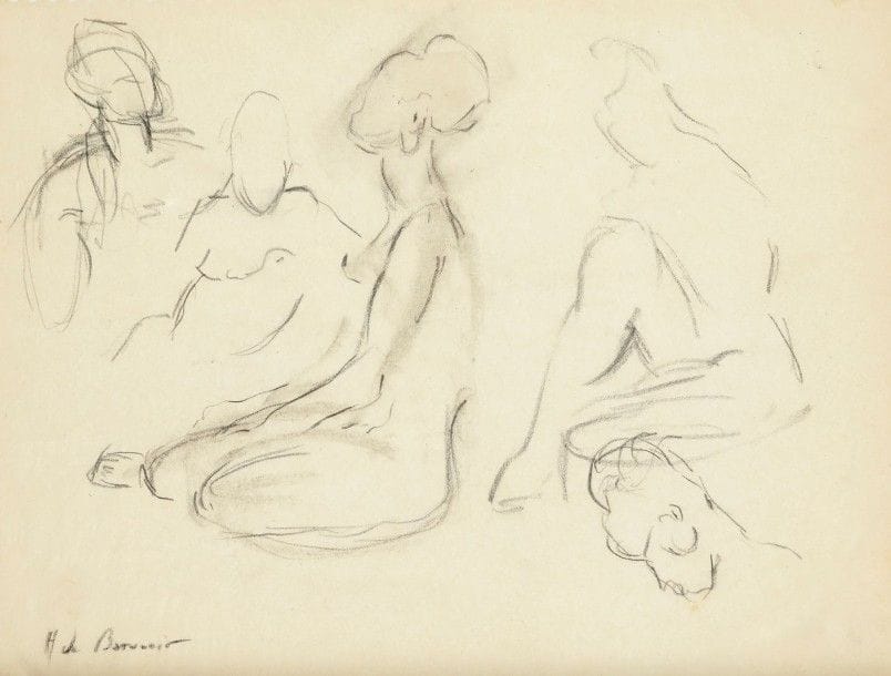 Helene DE BEAUVOIR (1910-2001)

Etude de personnages
Dessin au crayon au noir.
Signé en bas à gauche.
20.5 x 27 cm
