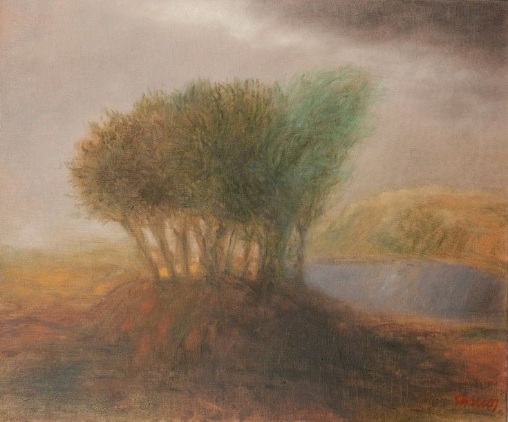 MARCOS

Paysage
Huile sur toile.
Signé en bas à droite.
54 x 65 cm