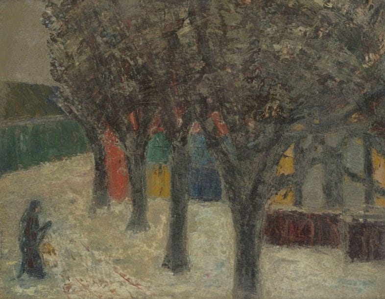 Niels NIELSEN (1917-1989)

Personnage sous les arbres
Huile sur toile.
Signée en bas à gauche.
55.5 x 70.5 cm