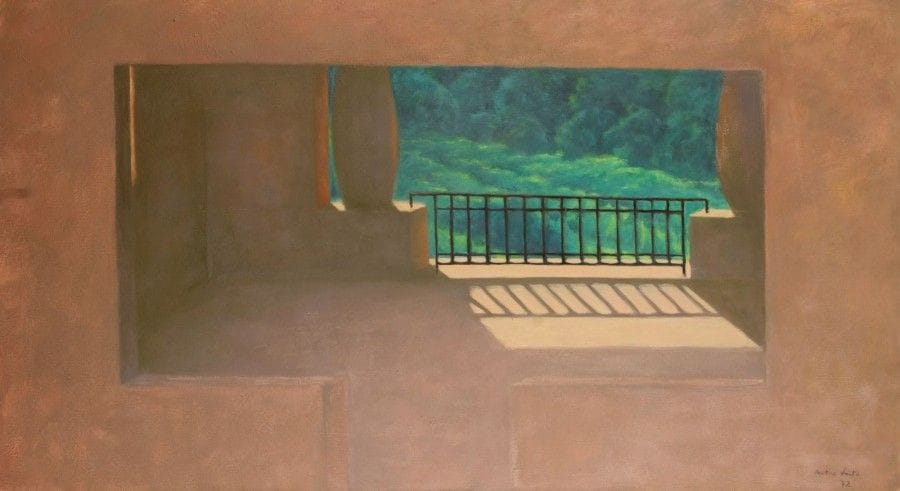 Agathe VAÏTO (1928-1973)

La Loggia, 1972
Huile sur toile.
Signée et datée en bas à droite.
114 x 195 cm