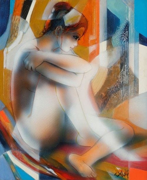 Jean-Baptiste VALADIE (né en 1933)

Songe
Huile sur toile.
Signée en bas à droite.
Signée et titrée au dos.
46 x 38 cm