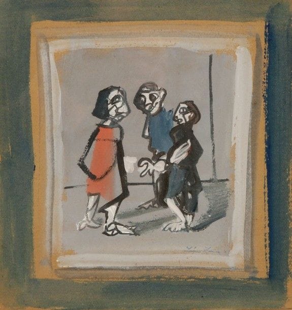 Léon ZACK [franco-russe] (1892-1980)

Personnages
Gouache sur carton.
Signée en bas à droite.
24 x 23 cm