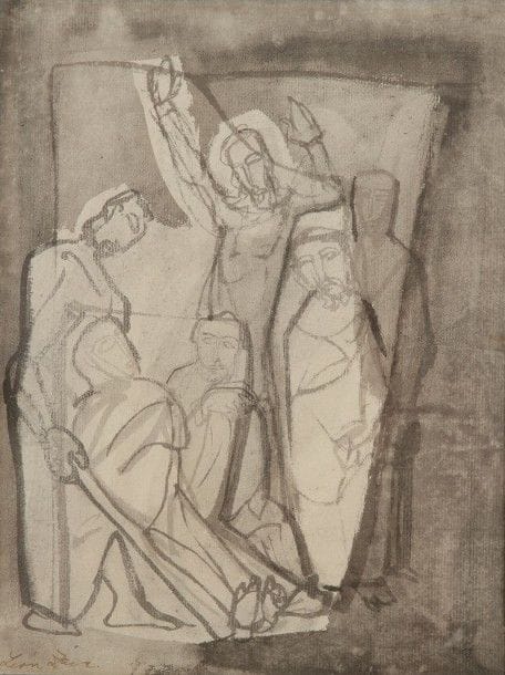 Léon ZACK [franco-russe] (1892-1980)

Scène de la vie du Christ
Dessin à l’encre et lavis d’encre.
Signé en bas à droite.
31 x 23.5 cm