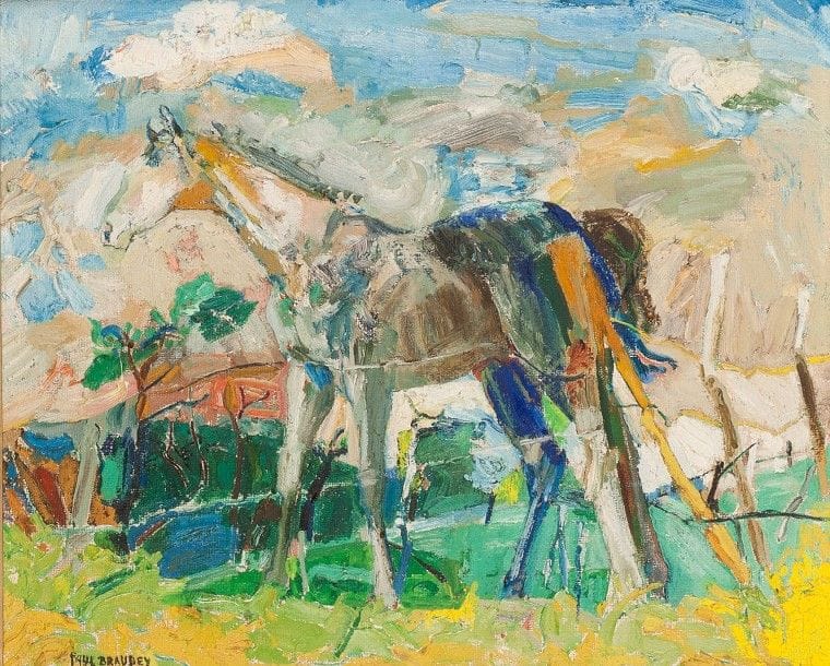 Paul BRAUDEY (né en 1930)

Cheval au pré
Huile sur toile.
Signée en bas à gauche.
(Petit accident).
46 x 55 cm
Provenance: 
Galerie Saint-Placide, Paris.