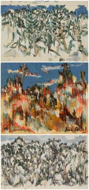 Jean CORTOT (né en 1925)

Paysage
1 huile sur carton et 2 gouaches
Signés et l’une datée 1951.
12 x 14.5 cm et 26 x 37 cm (2)

