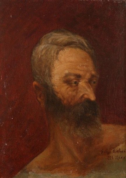 Serge KISLAKOFF (1897 - 1980)
Étude de tête, Nice - 1928 Huile sur panneau. Signée, située et datée en bas à droite. 46 x 33 cm

Сергей Анатольевич КИСЛЯКОВ (1897 - 1980) Этюд головы. Ницца - 1928 Масло, фанера. Подпись, дата и место внизу справа. 46 х 33 см