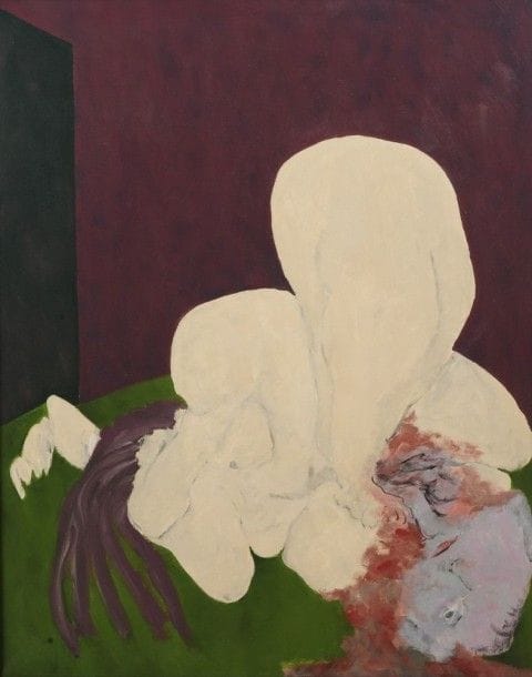 Robert NICOÏDSKI (1931-2001){CR}La Mère{CR}Huile sur toile.{CR}Non signée.{CR}100 x 81 cm