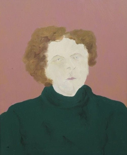 Robert NICOÏDSKI (1931-2001){CR}Portrait de femme{CR}Huile sur toile.{CR}Signée au dos.{CR}61 x 50 cm