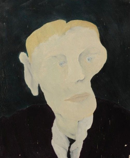 Robert NICOÏDSKI (1931-2001){CR}Portrait d’homme{CR}Huile sur toile.{CR}Non signée.{CR}(Manques).{CR}61 x 50 cm