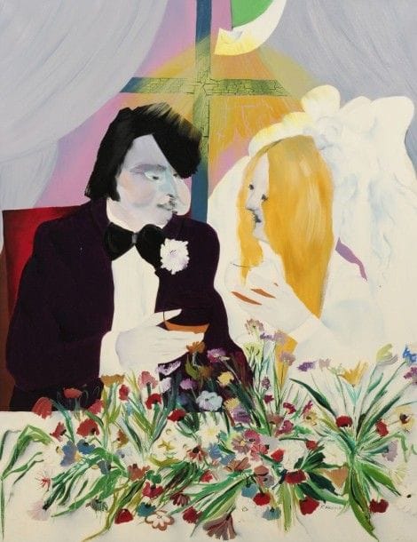 Robert NICOÏDSKI (1931-2001){CR}Le Mariage{CR}Huile sur toile.{CR}Signée en bas à droite.{CR}146 x 114 cm