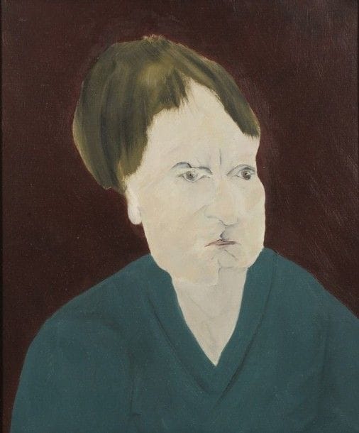 Robert NICOÏDSKI (1931-2001){CR}Portraits de femme{CR}2 huiles sur toile.{CR}Signées en bas à droite.{CR}55 x 46 cm chaque