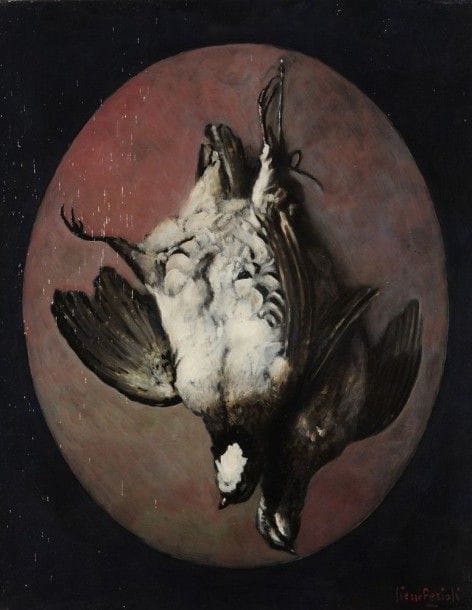 Pierre FERIOLI (né en 1920)

Perdrix
Huile sur toile.
Signée en bas à droite.
65 x 50 cm