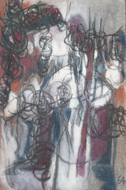 Pierre JOURDA (1931-2007)

Voyelle, 1963
Huile sur toile.
Datée en bas à droite.
Porte le cachet de l'atelier au dos.
75 x 50 cm